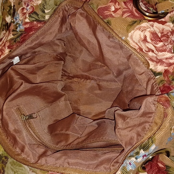 Corduroy Floral Shoulder Bag - Picture 10 of 14